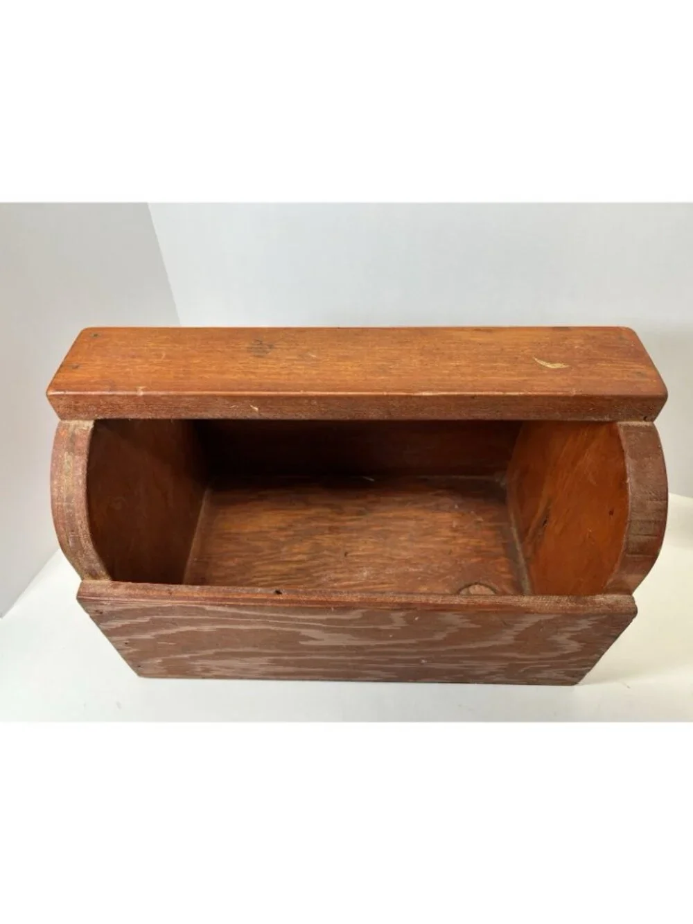 Vintage Wood Shoeshine Tool Box Storage Caddy Handle Handmade Primitive